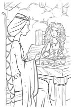 coloring page Merida and Mother